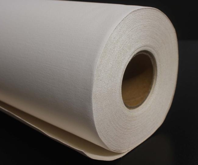 Waterproof White Inkjet Cotton Canvas Roll Matte 410gsm For Pigment / Dye Ink