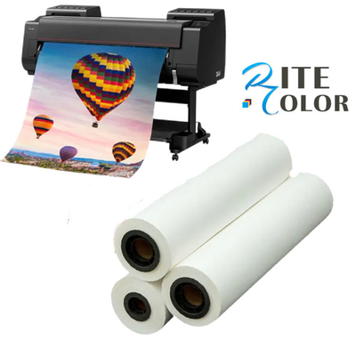 Büyük formatlı Saten Mikroporoz reçine kaplı mürekkep püskürtücü fotoğraf kağıdı rulo 260g