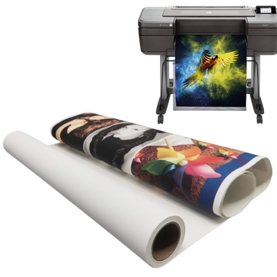 Solvent Polycotton Canvas Mat 420gsm Mürekkep Atışı Sanat Baskı için