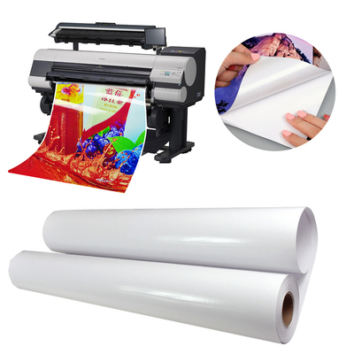 Su geçirmez CC Parlak Kendine Yapışkan Etiket Etiket Kağıdı 115gm