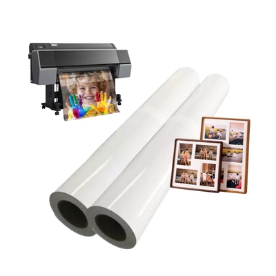 Dijital Baskı 260gsm Su Geçirmez Mürekkep Püskürtmeli RC Parlak Fotoğraf Kağıdı Rulosu