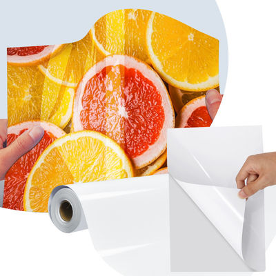 Üst düzey su geçirmez kendi kendine yapışkan etiket çıkartması parlak kağıt 150 gram