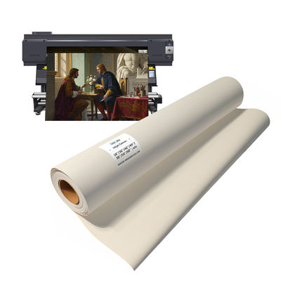 Su geçirmez OBA Ücretsiz 360gm EPSON yazıcısı için Poly Cotton Canvas Roll