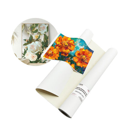 Geniş Format Profesyonel 380gm Mat Eco Solvent Mürekkep Atışı Polikaton Canvas Roll Mürekkep Atışı Dijital Baskı için