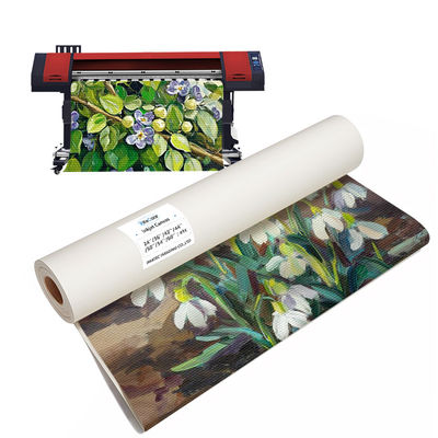 Yeni varış pigment boya mürekkep 360gsm mat mürekkep püskürtme polikotton tuval rulo