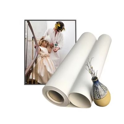 Ekolojik çözücü mürekkep püskürtme 280gm Mat Polyester Canvas Roll Dijital Baskı için