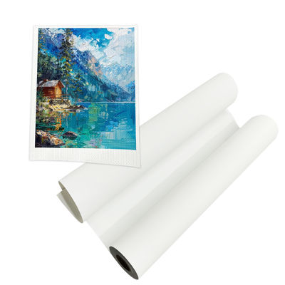 Lateks UV baskı için 380gm Mat PolyCotton Canvas Roll 36-60in Geniş
