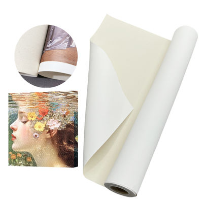 Yüksek çözünürlüklü baskı için 380gm Matte PolyCotton Canvas Roll, canlı renk yeniden üretimi ve pürüzsüz doku ile