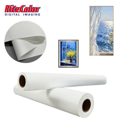 280gm Mat Finish Polyester Canvas Roll pigment boya mürekkepleri ile mürekkep püskürtmesi için
