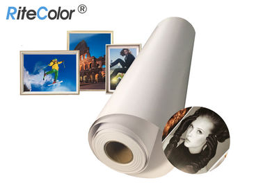 190gsm Parlak Parlaklık Reçine Kaplamalı Fotoğraf Kağıdı Canon IPF8000 Için 2 Inç / 3 Inç Çekirdek