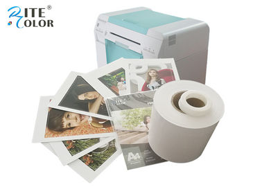 Beyaz Kuru Lab Parlak Fotoğraf Kağıdı Rulo Mürekkep Püskürtmeli Noritsu D701 D502 Yazıcı Için