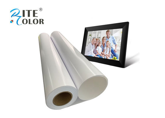 260gsm Suya Dayanıklı Premium RC Fotoğraf Kağıdı 24 İnç Ruloda Parlak Parlaklık