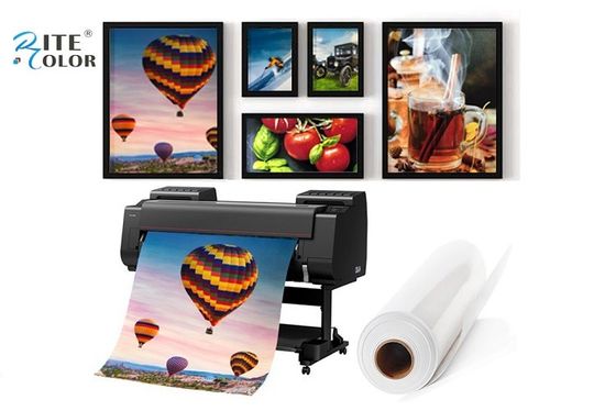 Mürekkep Püskürtmeli 240gsm RC Reçine Kaplamalı Fotoğraf Kağıdı Pigment Boya Mürekkepleri için Parlak Rulo