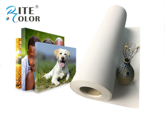 Dış Mekan Poster Baskı Mat Polyester Mürekkep Püskürtmeli Tuval Boş Beyaz 280gsm