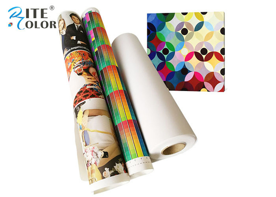 280gsm Solvent Polyester Tuval Ruloları Mürekkep Püskürtmeli Yazdırılabilir Mat Parlak
